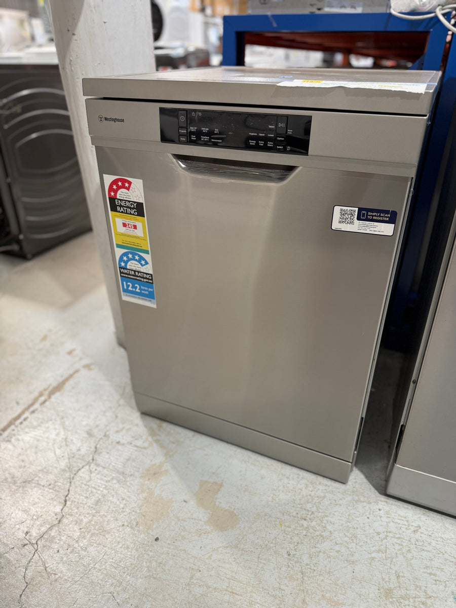 Transportation damaged Westinghouse WSF6606XB 60cm Stainless Steel Freestanding Dishwasher - Second Hand Appliances Geebung