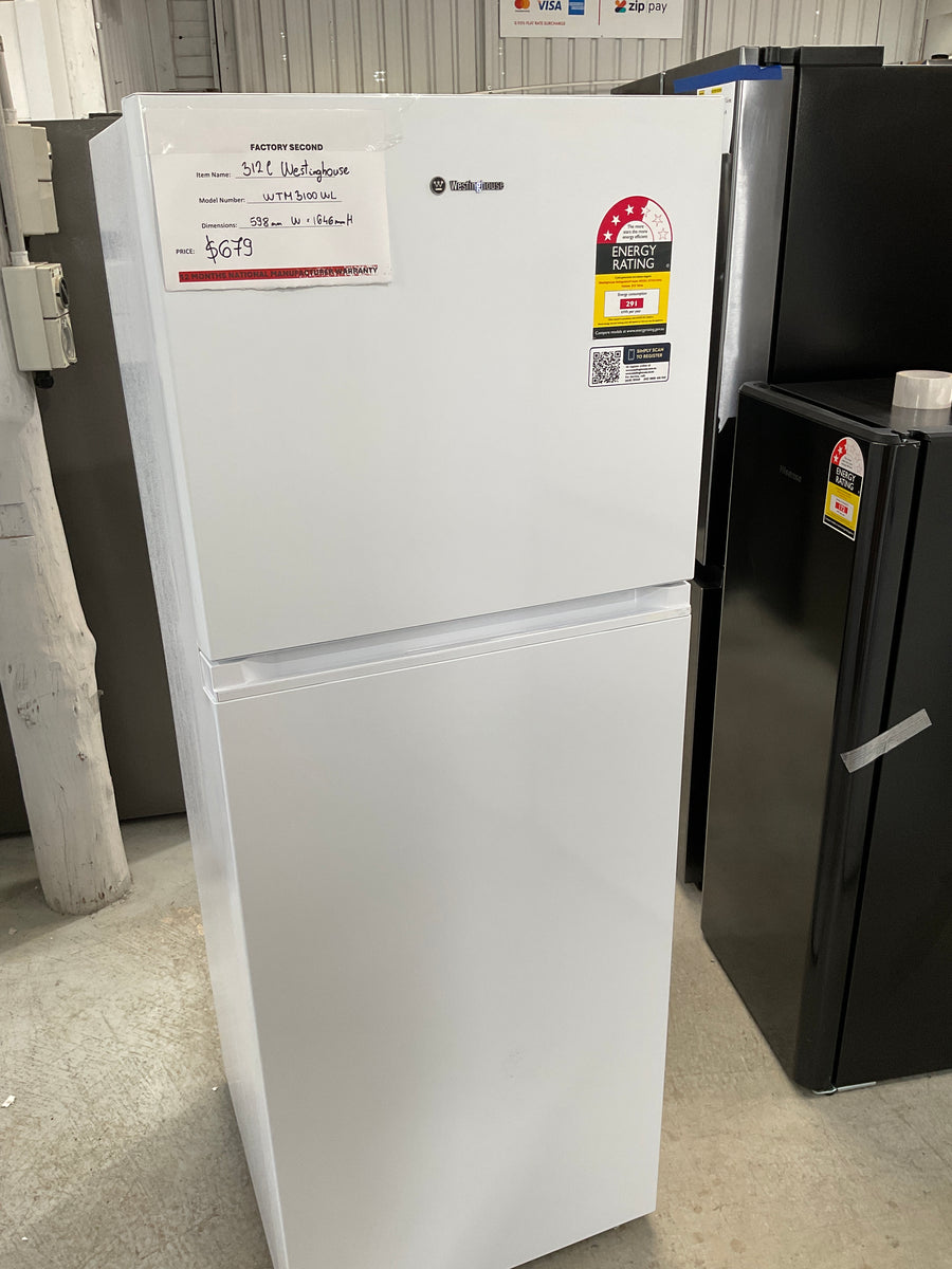 Buy Factory second Westinghouse WTM3100WL-X 312L Top Mount Refrigerator – White(NAT) |  | [product_variant] | Second Hand Appliances Geebung Brisbane