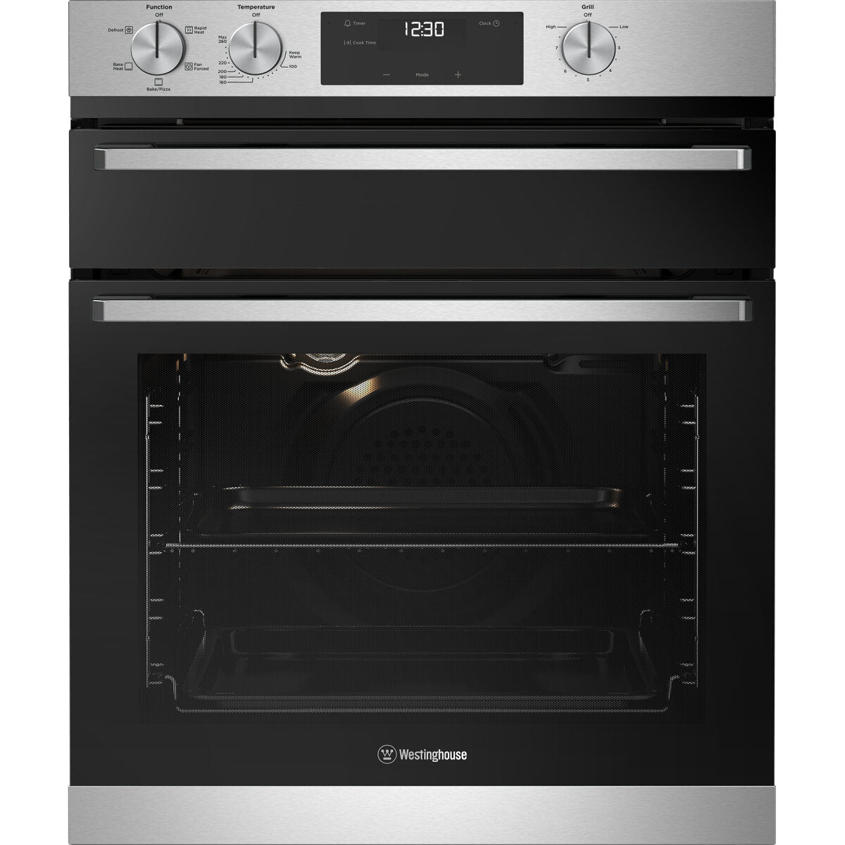 Factory second Westinghouse WVE6555SD 60cm Multi-Function Oven with Separate Grill – Stainless Steel - Second Hand Appliances Geebung