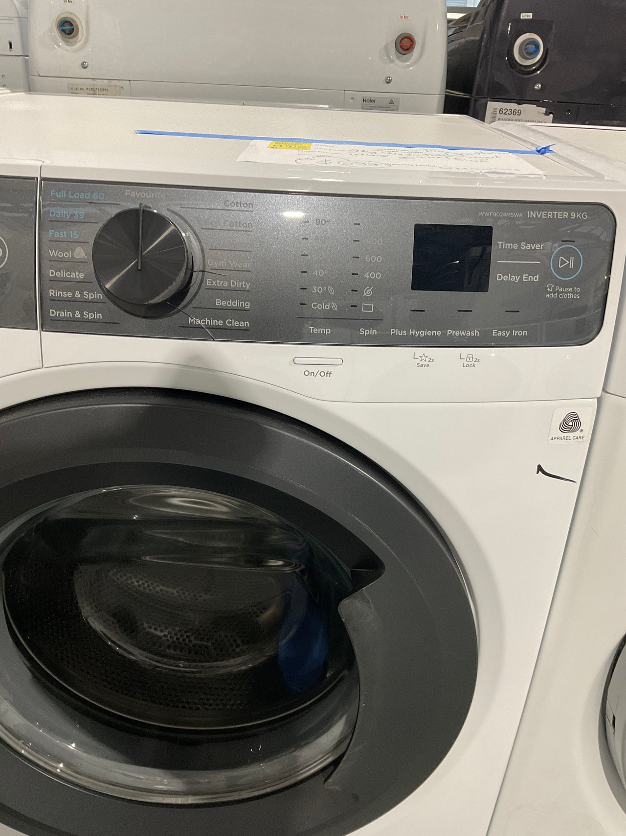 Transportation damaged Westinghouse WWF9024M5WA 9kg EasyCare Front Load Washer - Second Hand Appliances Geebung