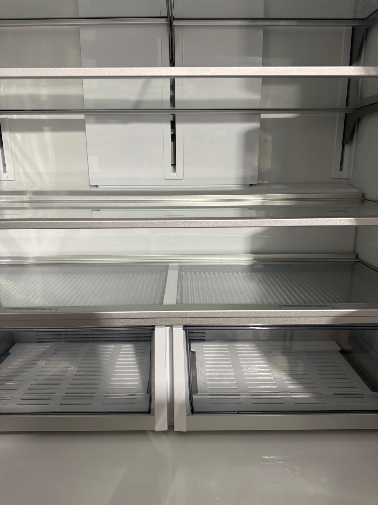 Fisher & Paykel 538L Series 7 Quad Door Refrigerator with Ice & Water – Black Stainless Steel (RF605QDUVB2) - Second Hand Appliances Geebung