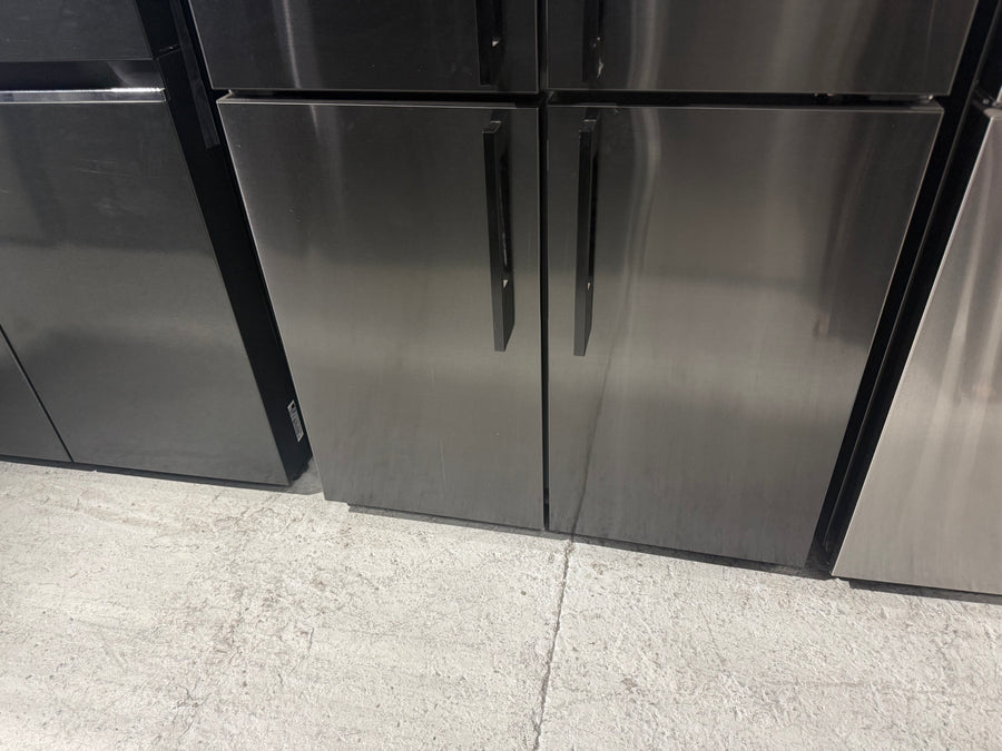 Fisher & Paykel 538L Series 7 Quad Door Refrigerator with Ice & Water – Black Stainless Steel (RF605QDUVB2) - Second Hand Appliances Geebung