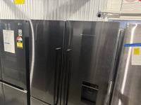 Thumbnail for Fisher & Paykel 538L Series 7 Quad Door Refrigerator with Ice & Water – Black Stainless Steel (RF605QDUVB2) - Second Hand Appliances Geebung