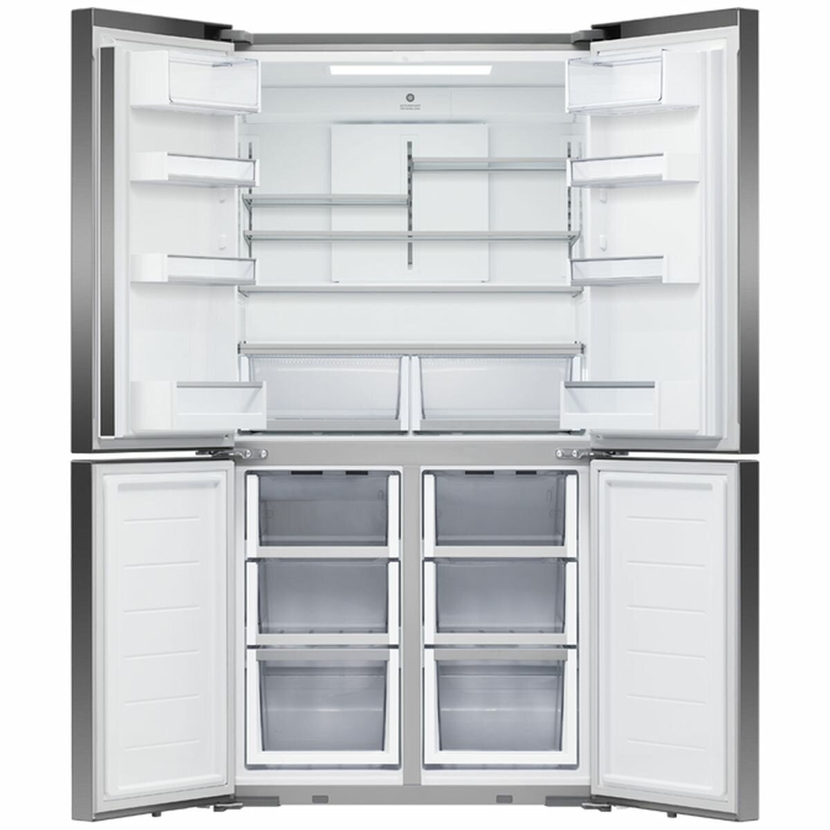 Fisher & Paykel Series 7 538L Quad Door Refrigerator Black Stainless Steel RF605QDVB2 - Second Hand Appliances Geebung