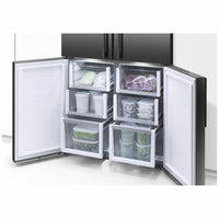 Thumbnail for Fisher & Paykel Series 7 538L Quad Door Refrigerator Black Stainless Steel RF605QDVB2 - Second Hand Appliances Geebung