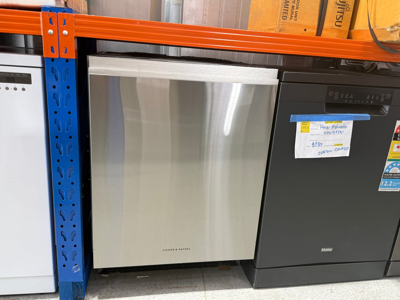 Fisher & Paykel Series 9 Tall Built Under Dishwasher Stainless Steel DW60UNT4X2 - Second Hand Appliances Geebung