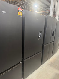 Thumbnail for Haier 514L Bottom Mount Refrigerator with Non-Plumbed Water Dispenser Black HRF510BHC - Second Hand Appliances Geebung