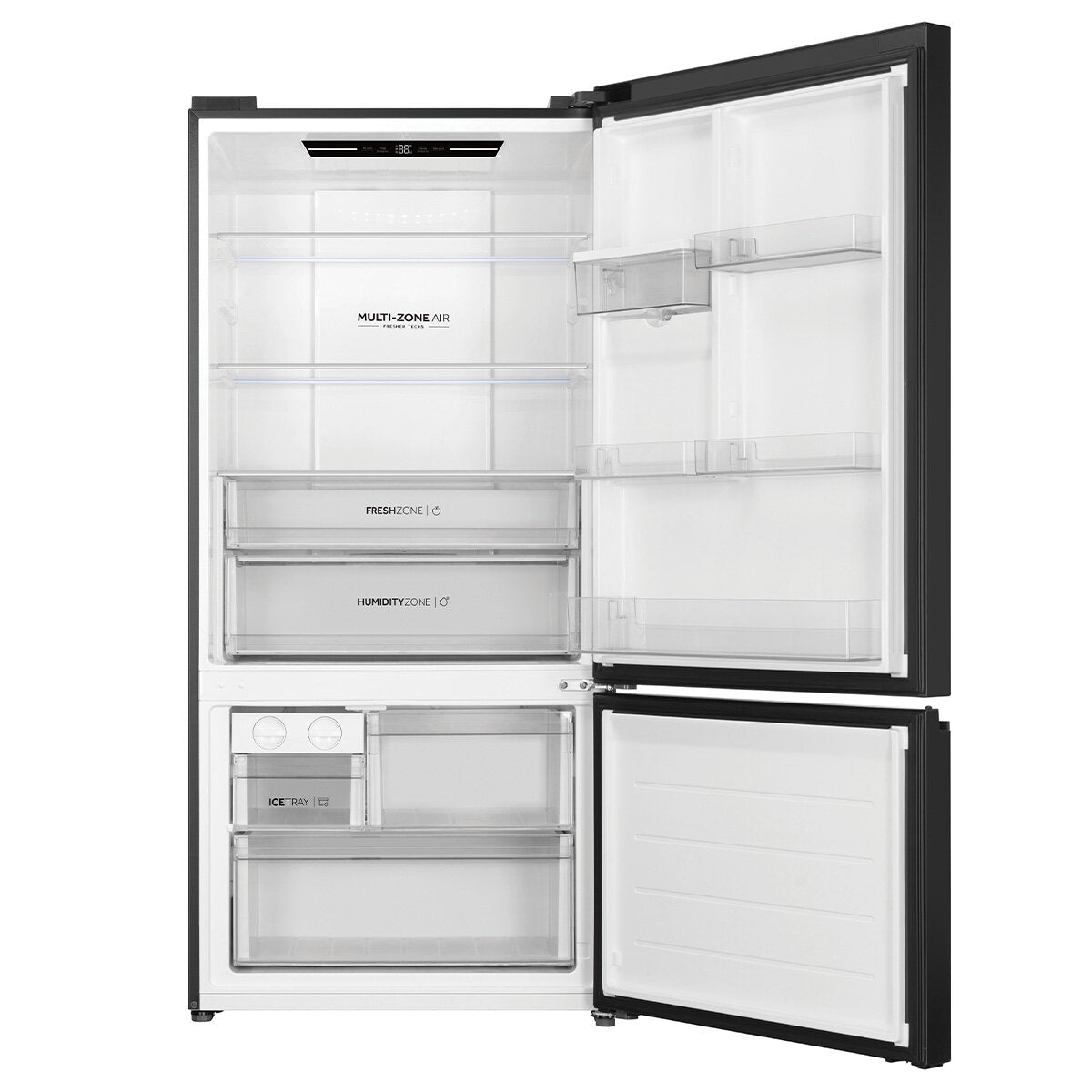 Haier 514L Bottom Mount Refrigerator with Non-Plumbed Water Dispenser Black HRF510BHC - Second Hand Appliances Geebung