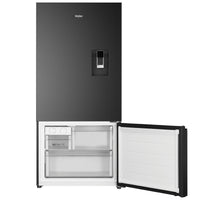 Thumbnail for Haier 514L Bottom Mount Refrigerator with Non-Plumbed Water Dispenser Black HRF510BHC - Second Hand Appliances Geebung