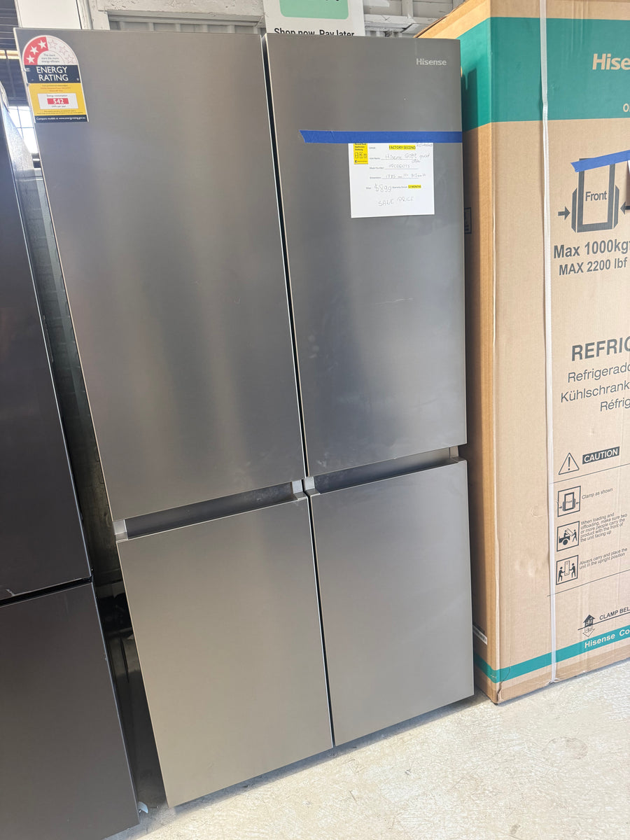 Buy Hisense 609l French Door Refrigerator – Stainless Steel  Model: HRCD610TS | PureFlat Collection |  | [product_variant] | Second Hand Appliances Geebung Brisbane