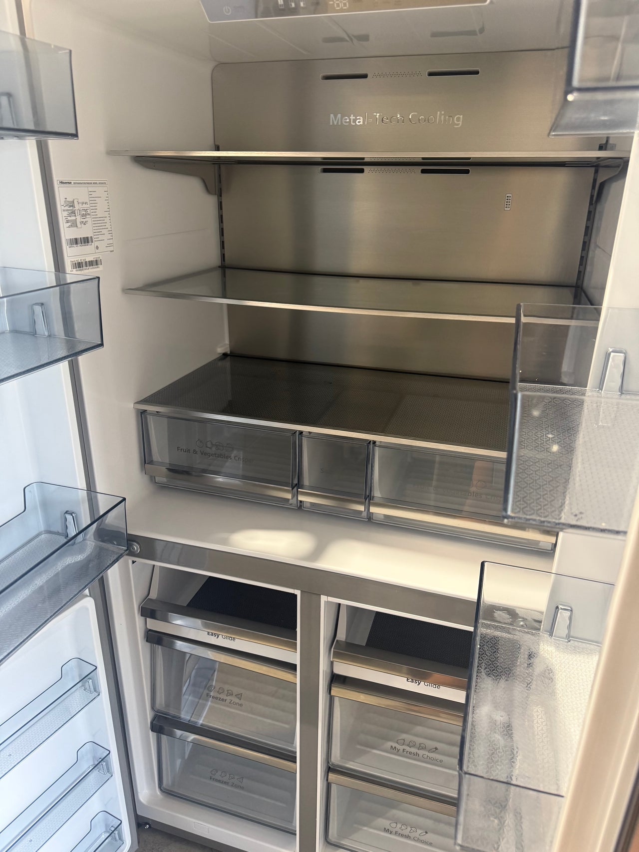 Buy Hisense 609l French Door Refrigerator – Stainless Steel  Model: HRCD610TS | PureFlat Collection |  | [product_variant] | Second Hand Appliances Geebung Brisbane