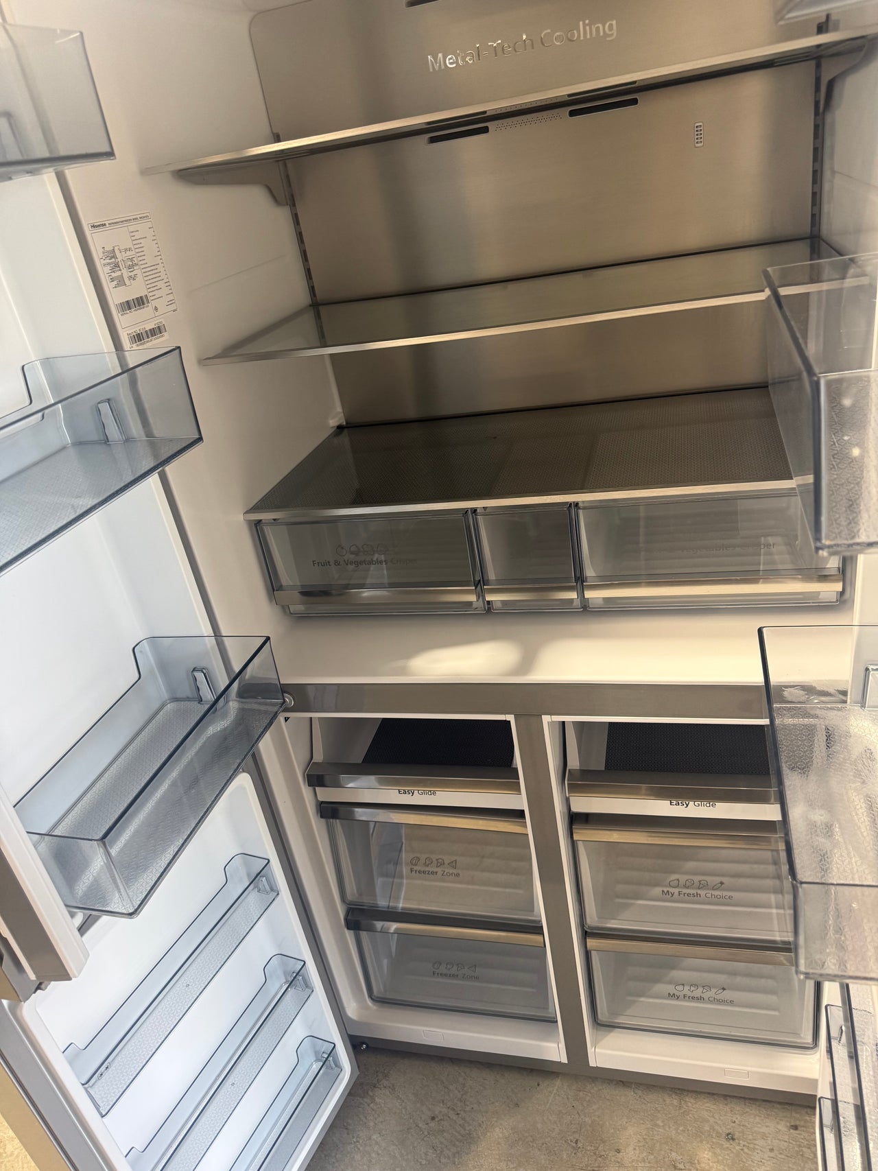 Buy Hisense 609l French Door Refrigerator – Stainless Steel  Model: HRCD610TS | PureFlat Collection |  | [product_variant] | Second Hand Appliances Geebung Brisbane