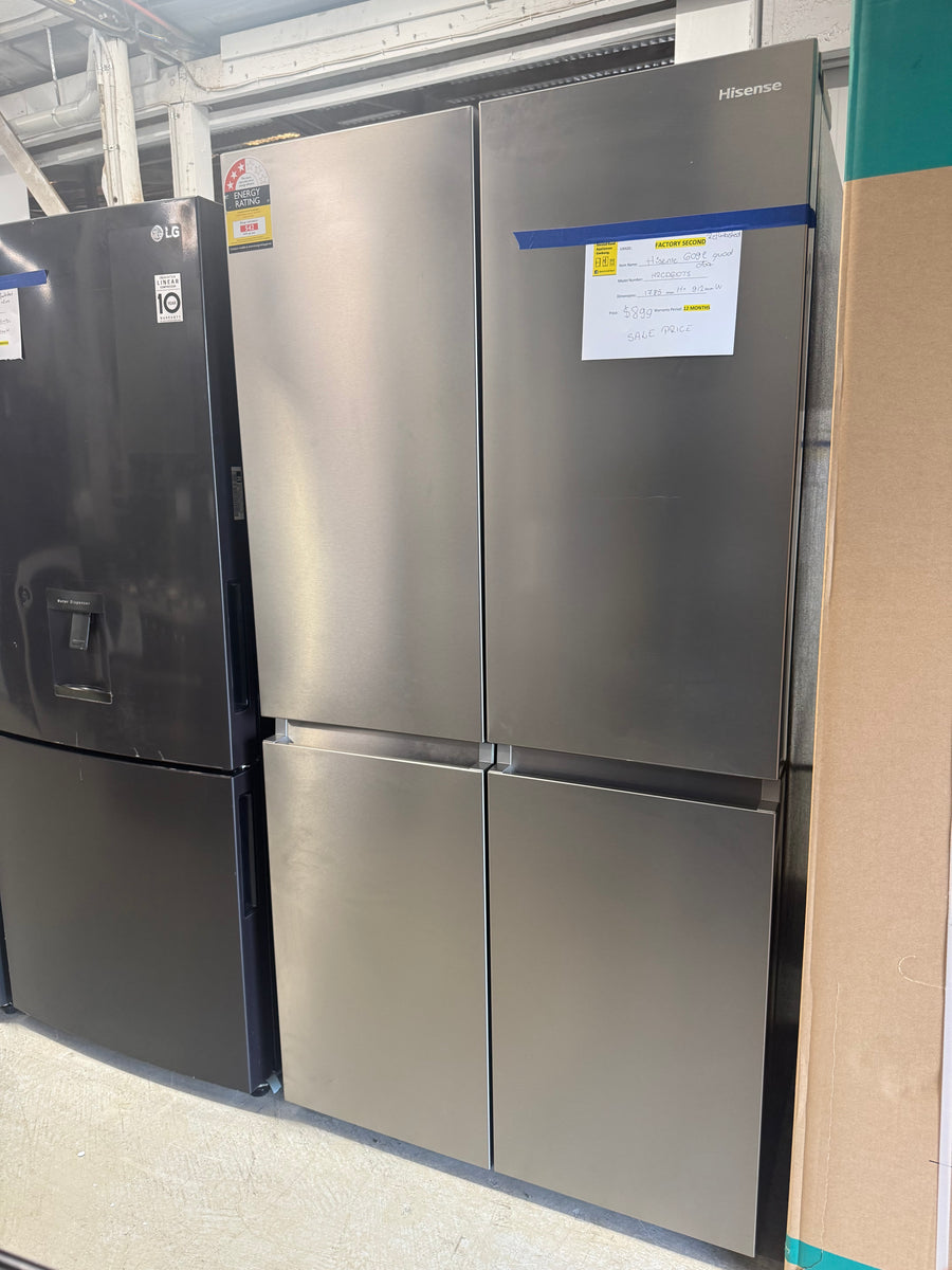 Buy Hisense 609l French Door Refrigerator – Stainless Steel  Model: HRCD610TS | PureFlat Collection |  | [product_variant] | Second Hand Appliances Geebung Brisbane