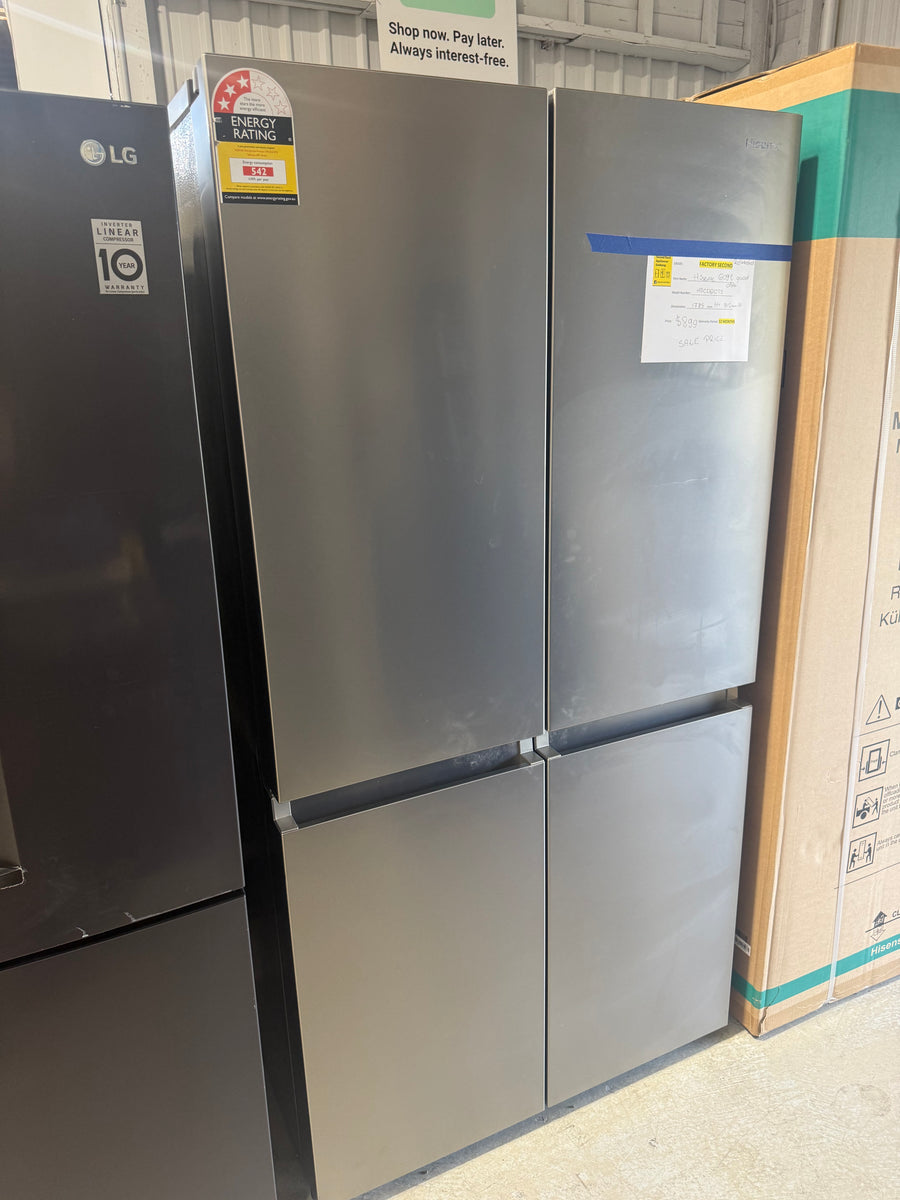 Buy Hisense 609l French Door Refrigerator – Stainless Steel  Model: HRCD610TS | PureFlat Collection |  | [product_variant] | Second Hand Appliances Geebung Brisbane
