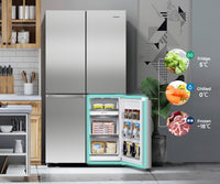 Thumbnail for Buy Hisense 609l French Door Refrigerator – Stainless Steel  Model: HRCD610TS | PureFlat Collection |  | [product_variant] | Second Hand Appliances Geebung Brisbane