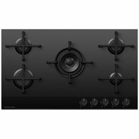 Thumbnail for Factory second Fisher & Paykel 90cm LPG Black Glass Cooktop CG905DLPGB4 - Second Hand Appliances Geebung