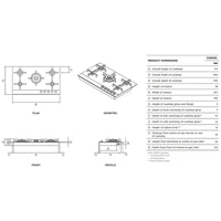 Thumbnail for Factory second Fisher & Paykel 90cm LPG Black Glass Cooktop CG905DLPGB4 - Second Hand Appliances Geebung