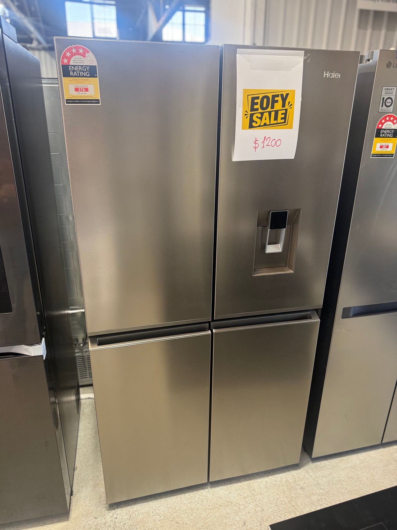Factory second Haier HRF680YPS – 623 L Quad Door Refrigerator