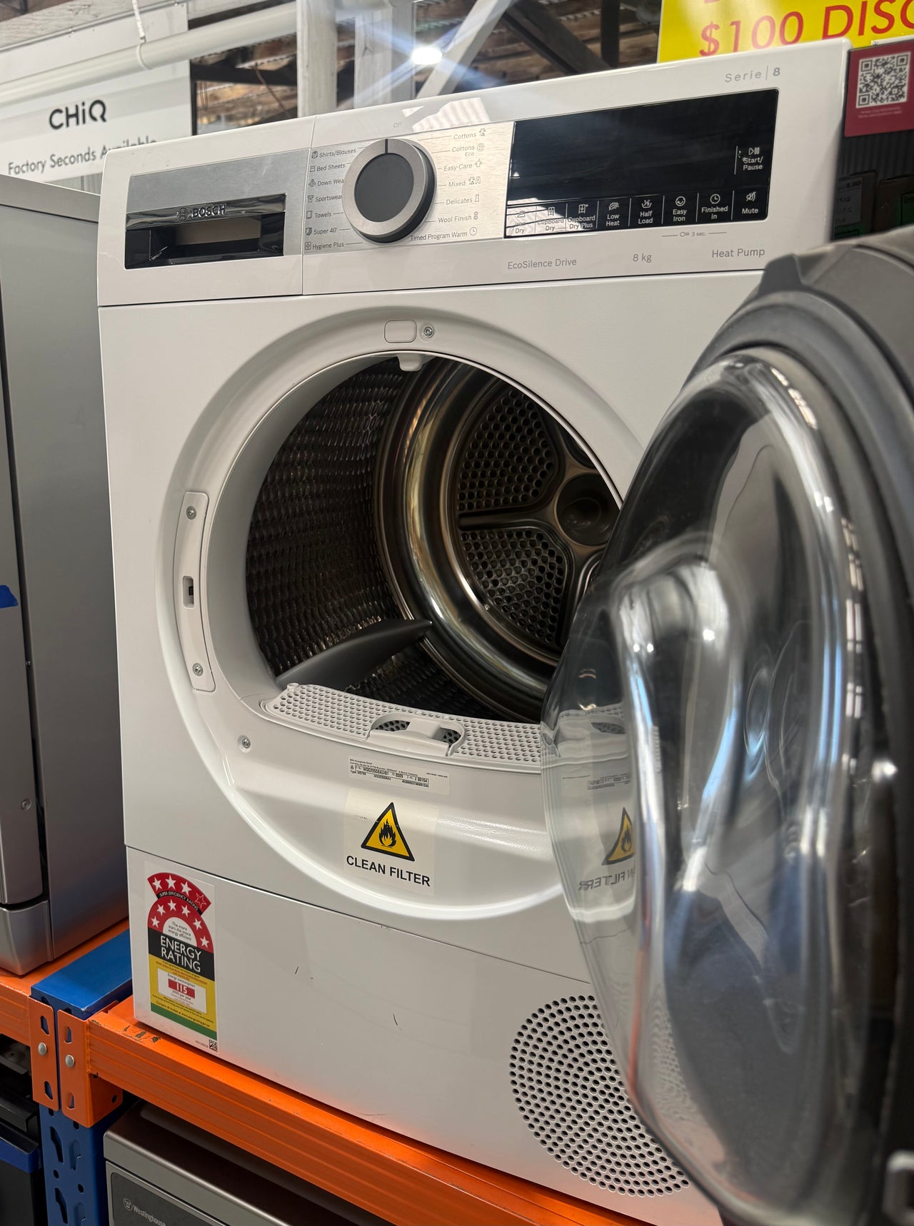 Laundry package/Bosch 9kg Front Load Washer + 8kg Heat Pump Dryer Laundry Set