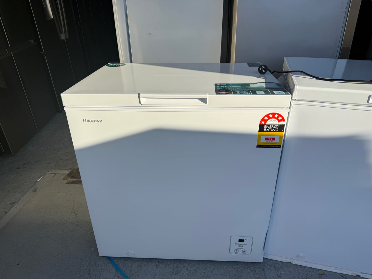 Transportation damaged Hisense HRCF201 200L Hybrid Chest Freezer