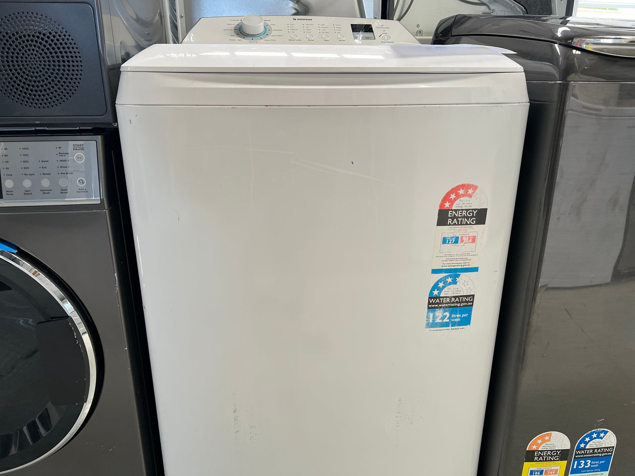 Second hand Simpson 10kg Top Load Washing Machine Model: SWT1043 - Second Hand Appliances Geebung