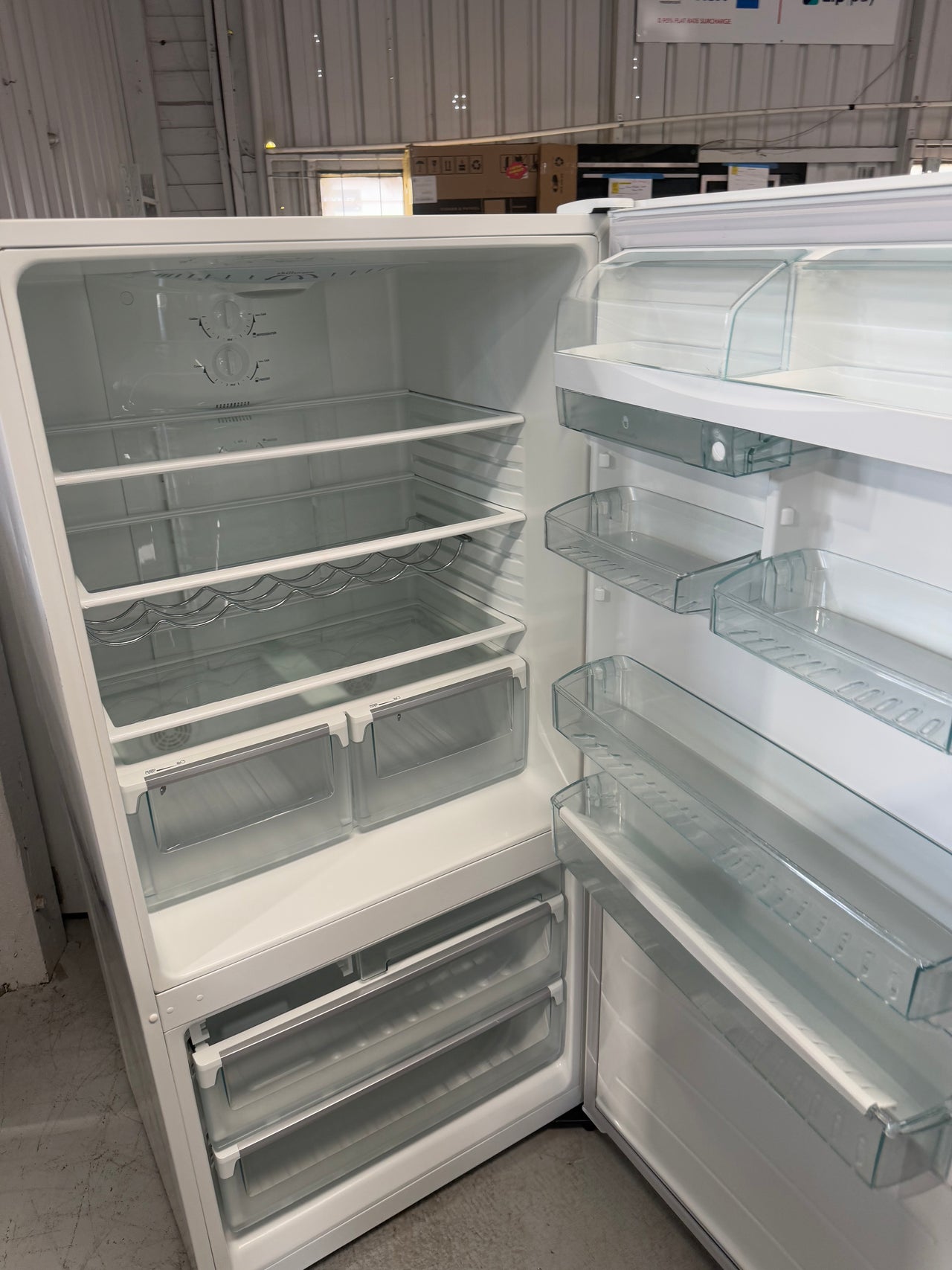 Second hand Westinghouse 510L bottom mount fridge WBM5100WB