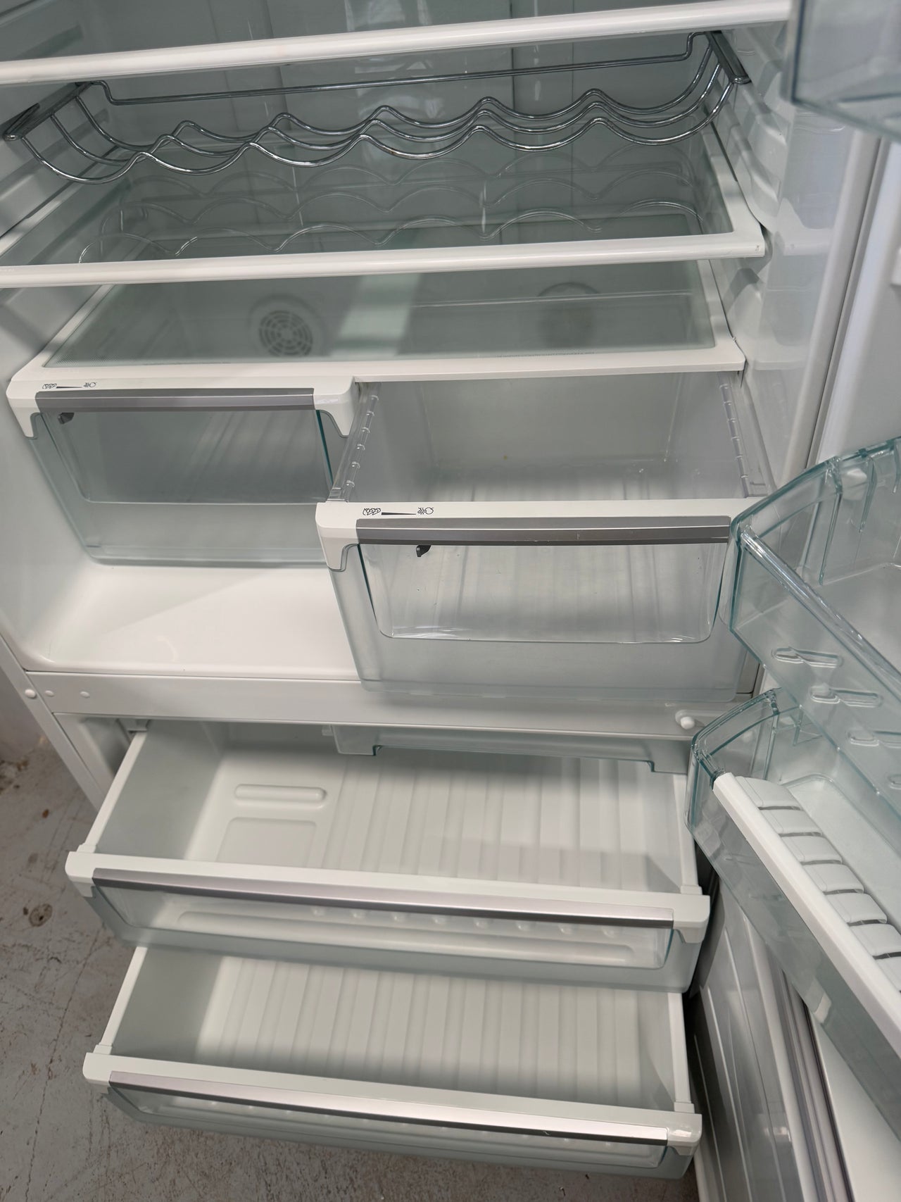 Second hand Westinghouse 510L bottom mount fridge WBM5100WB