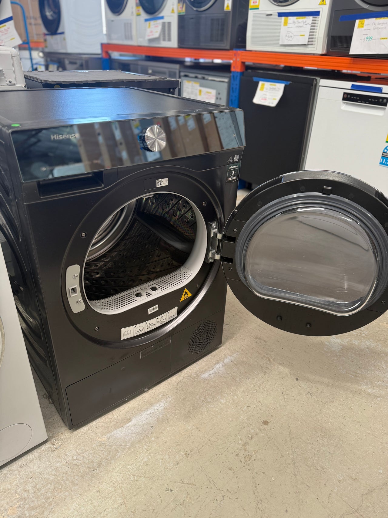 Factory Second Hisense 10kg Heat Pump Dryer – Black (HDFS10HPB)
