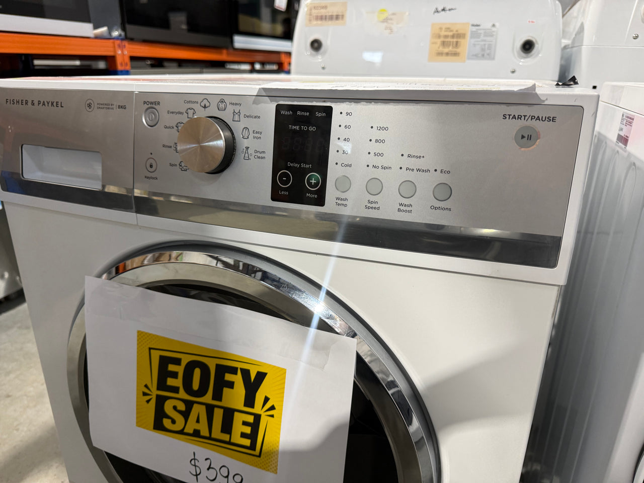 Second hand Fisher & Paykel 8kg Front Load Washing Machine – WH8060J3