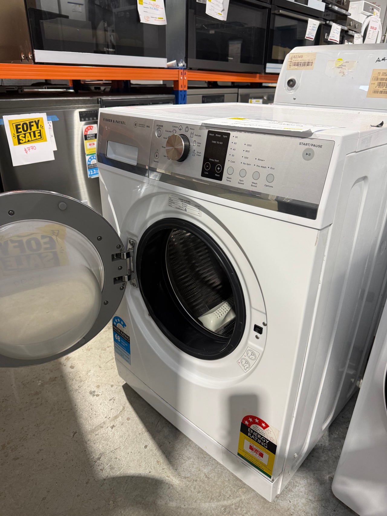 Second hand Fisher & Paykel 8kg Front Load Washing Machine – WH8060J3