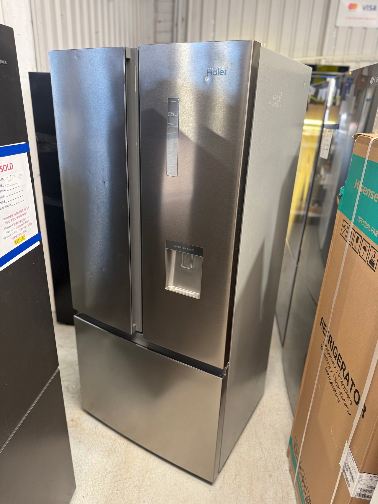 Factory second Haier HRF520FHS – 489L French Door Refrigerator