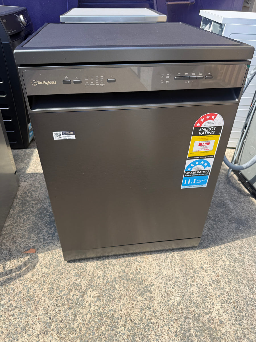 Factory second Westinghouse 60cm Dark Stainless Freestanding Dishwasher – WSF6606KXC