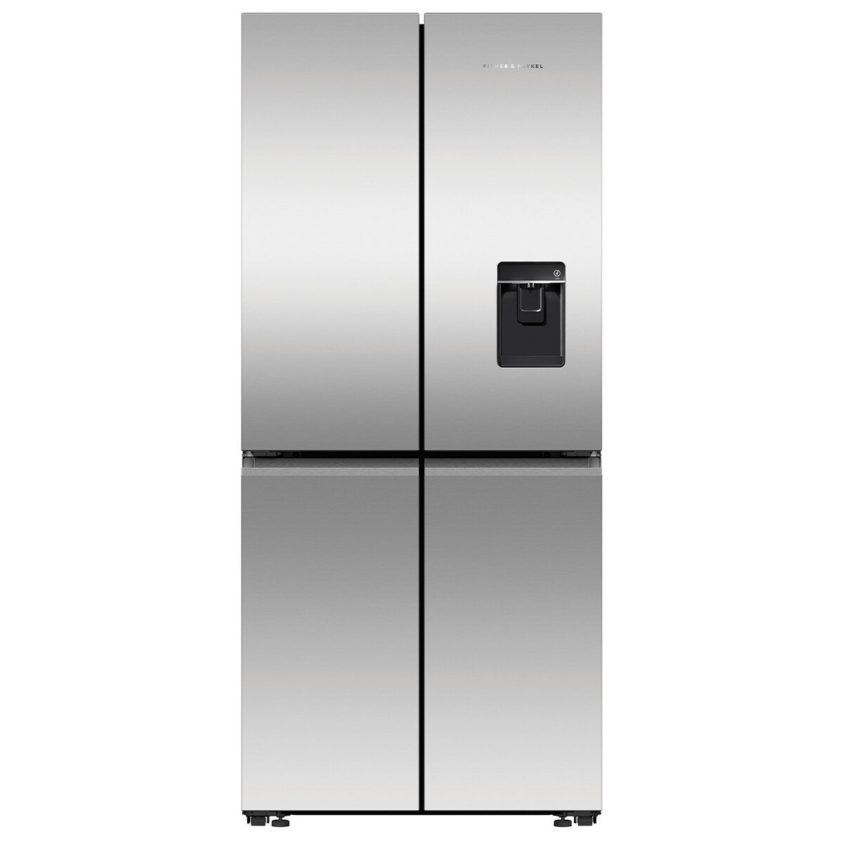 Factory second Fisher&Paykel 498L Quad Door Refrigerator Freezer with Ice and Water Stainless Steel Model: RF500QNUX1 - Second Hand Appliances Geebung