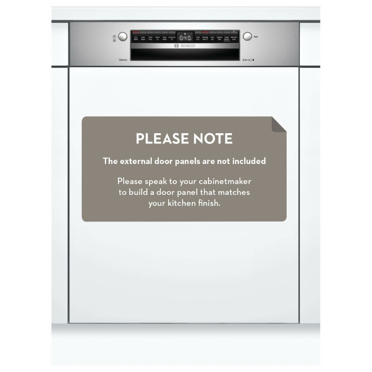 Transportation damaged Bosch Serie 4 Semi Integrated Dishwasher SMI4HTS01A - Second Hand Appliances Geebung