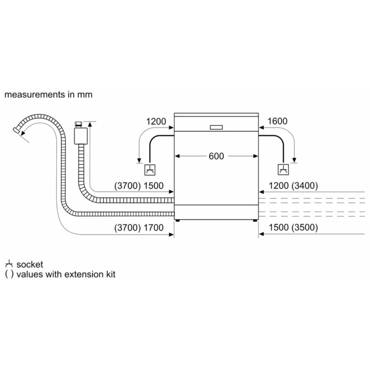 Transportation damaged Bosch Serie 4 Semi Integrated Dishwasher SMI4HTS01A - Second Hand Appliances Geebung