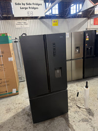 Thumbnail for Factory second Haier 492L French Door Fridge with Water Dispenser – Matte Black HRF520FHC
