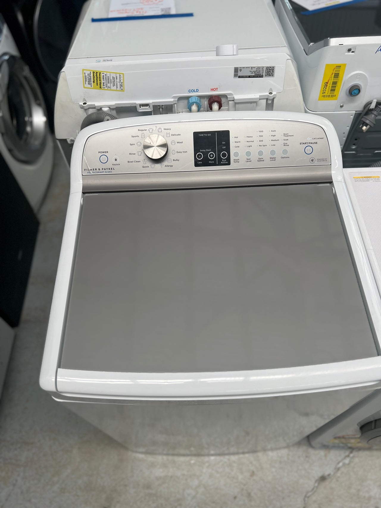 Factory second Fisher & Paykel 8.5kg Top Load Washer WA8560P1 - Second Hand Appliances Geebung