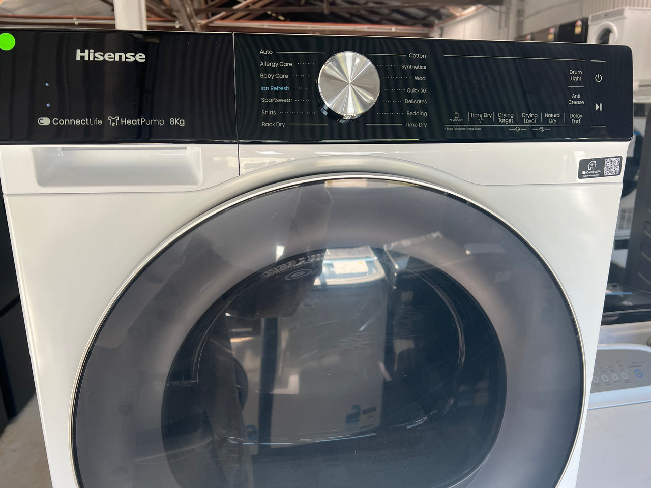 Factory second Hisense 8kg Heat Pump Dryer Model: HDFS80HE - Second Hand Appliances Geebung