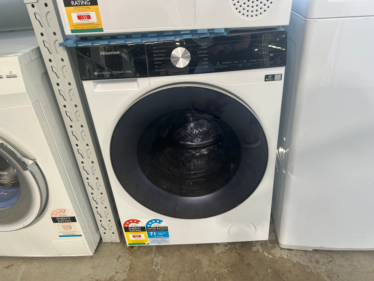 Factory second Hisense 8.5kg Front Load Washer HWFS8514E - Second Hand Appliances Geebung