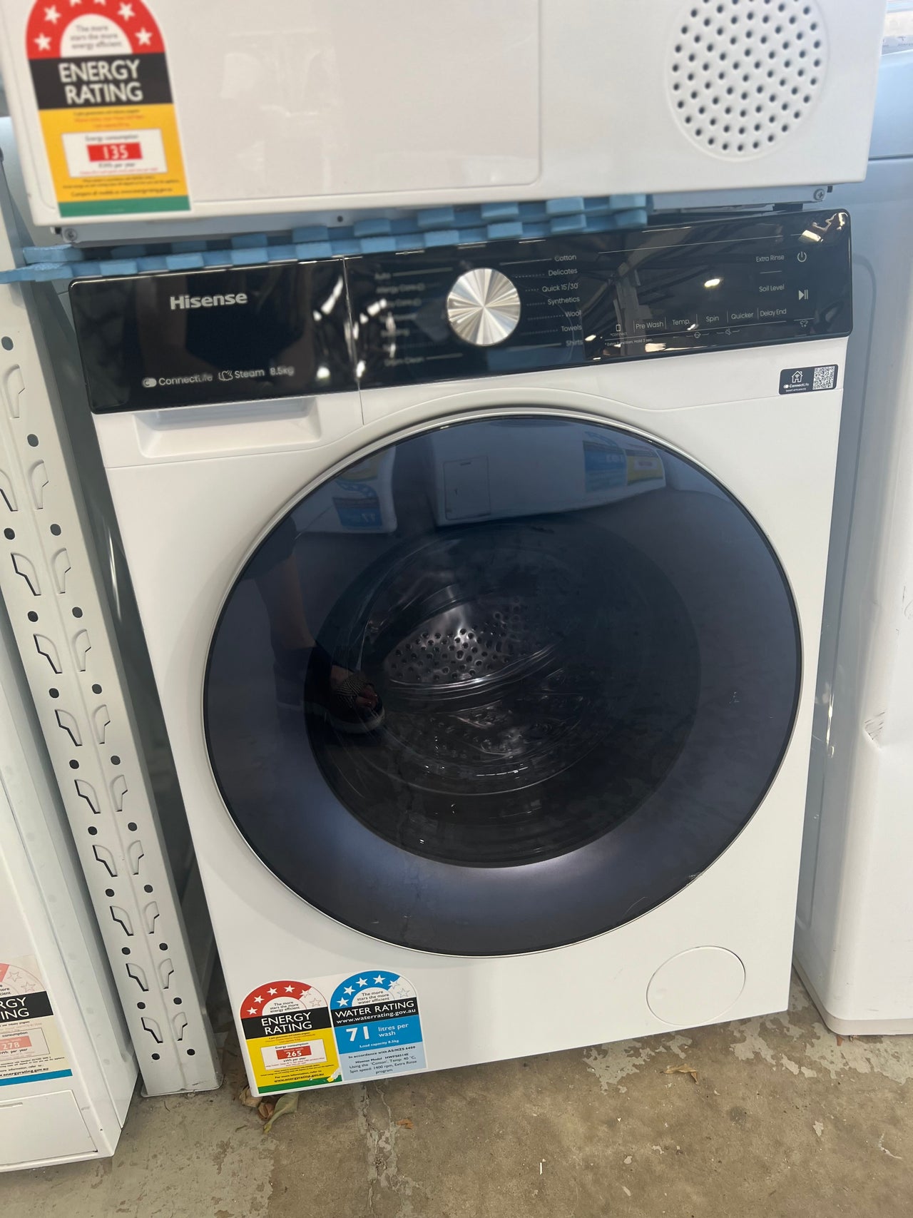 Factory second Hisense 8.5kg Front Load Washer HWFS8514E - Second Hand Appliances Geebung