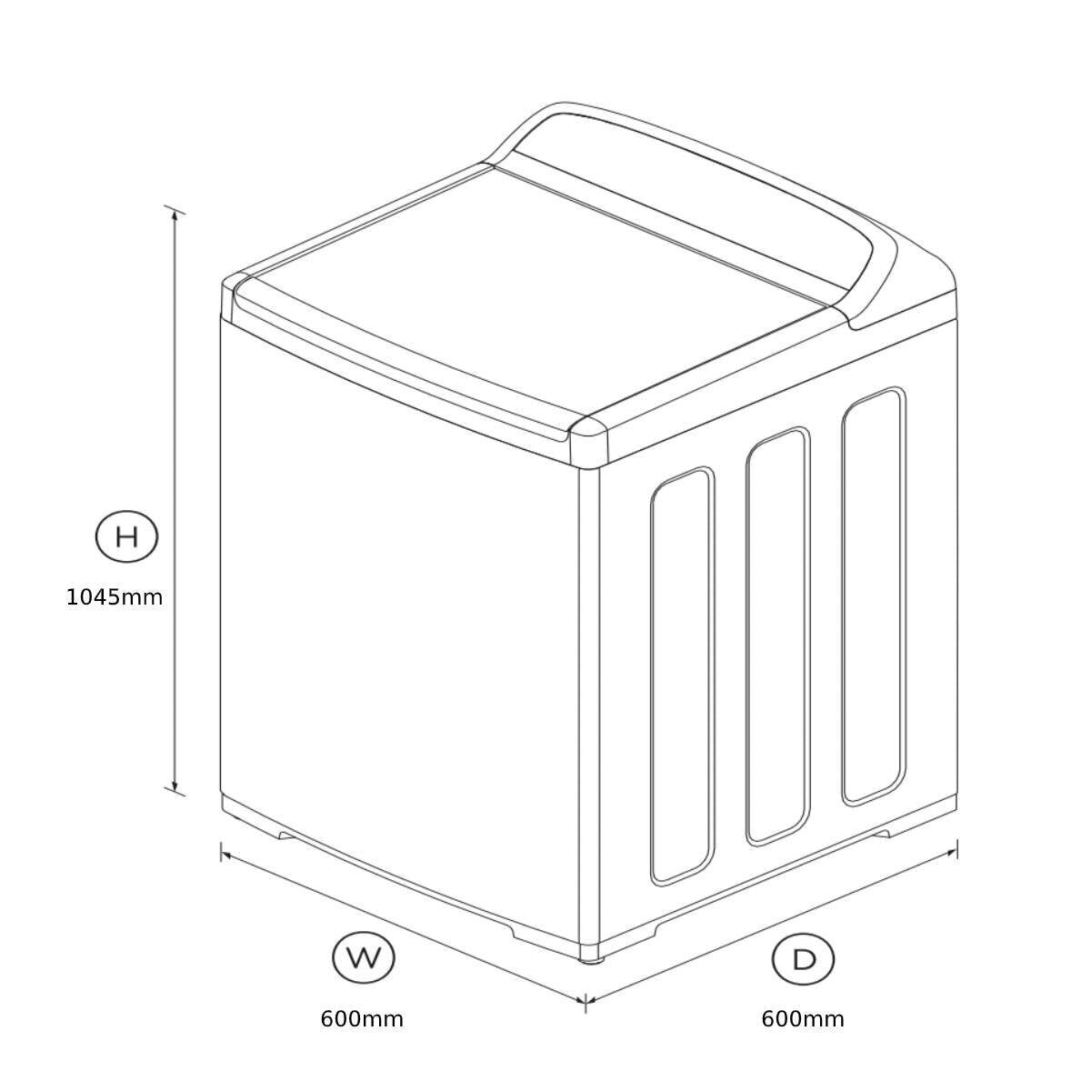 Second hand Fisher & Paykel 7.5 kg WashSmart Top Load Washing Machine ECO WA7560E1 - Second Hand Appliances Geebung