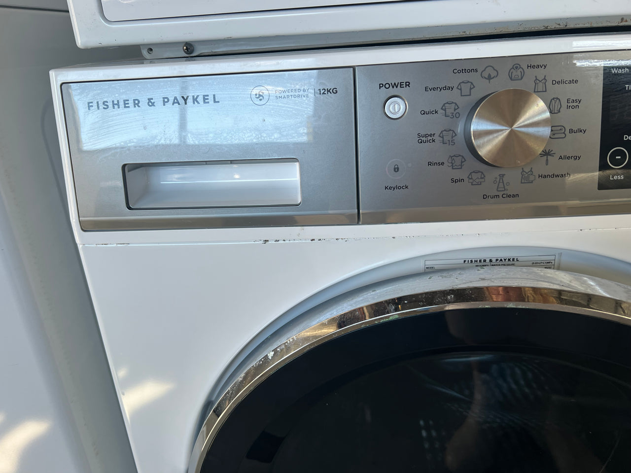 Second hand Fisher & Paykel 12kg WashSmart Front Load Washing Machine WH1260P1 - Second Hand Appliances Geebung