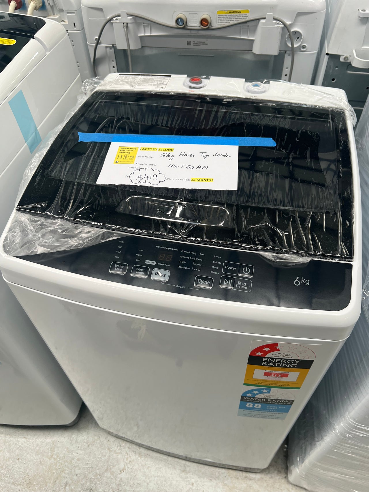 Factory Second Haier 6kg Top Load Washing Machine HWT60AA1 - Second Hand Appliances Geebung