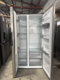 Thumbnail for Factory second Hisense HRSBS540SW 541 L PureFlat Side-by-Side Refrigerator – Silver / Stainless Steel
