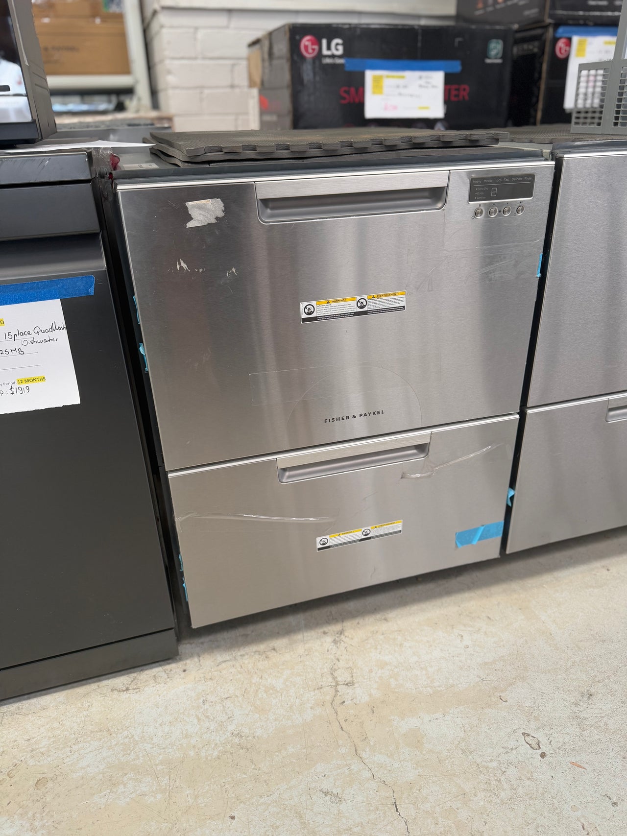 Factory second Fisher&Paykel DD60DCX9 Double DishDrawer™ Dishwasher