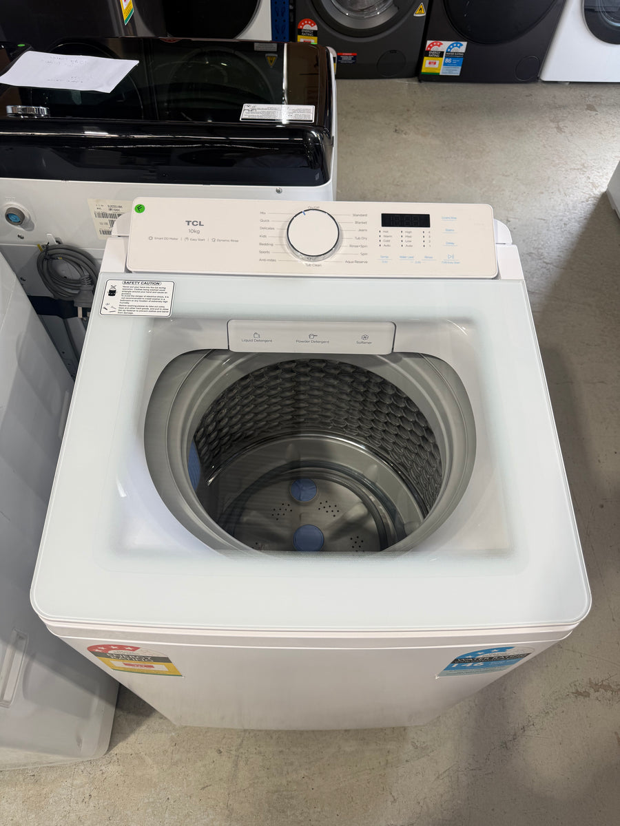 Factory second TCL 10kg Top Load Washing Machine – WA10P60W