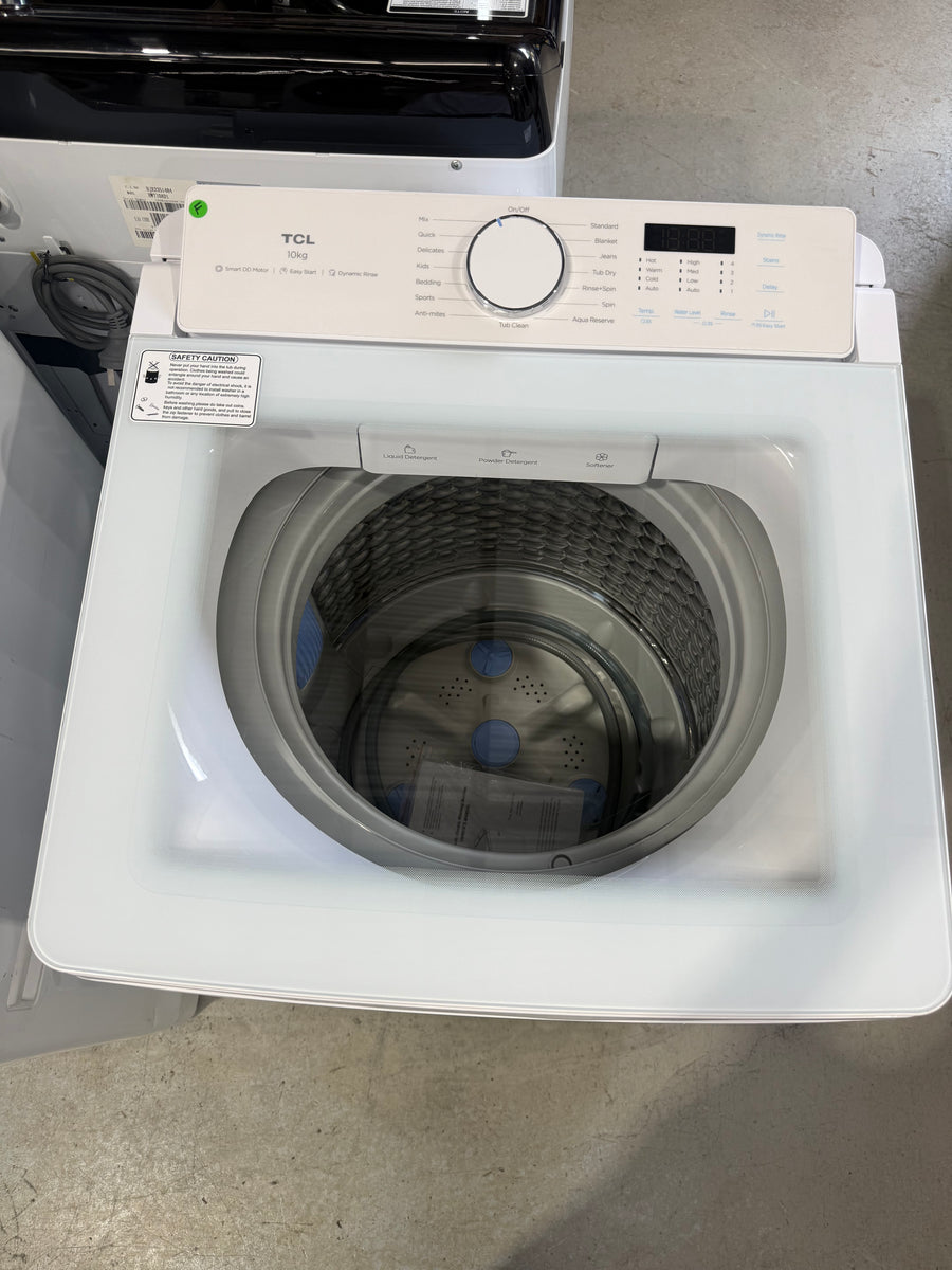 Factory second TCL 10kg Top Load Washing Machine – WA10P60W