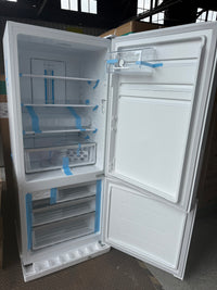 Thumbnail for Transportation damaged Westinghouse 425 L Bottom Mount Fridge – White (WBE4302WCR)