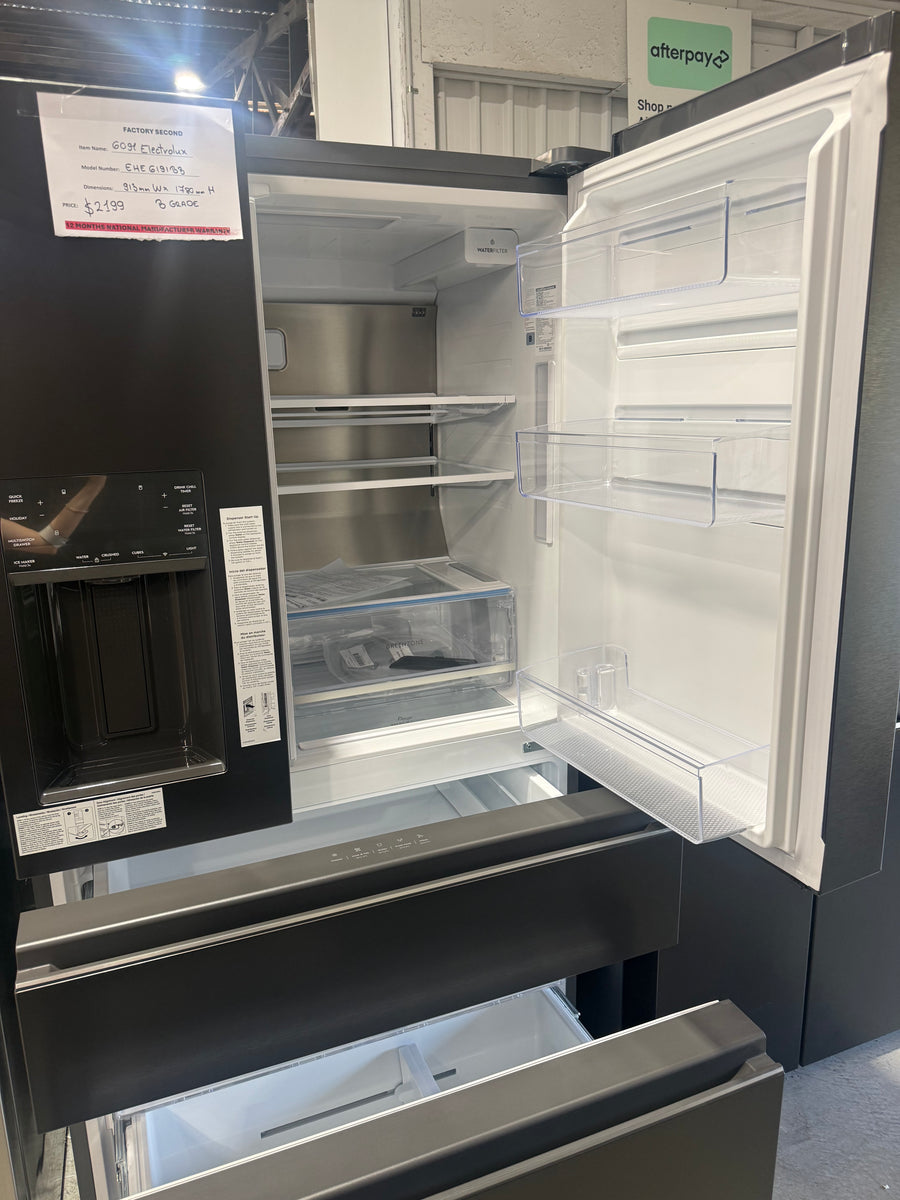 Factory second Electrolux 609L French Door Fridge – EHE6191BB