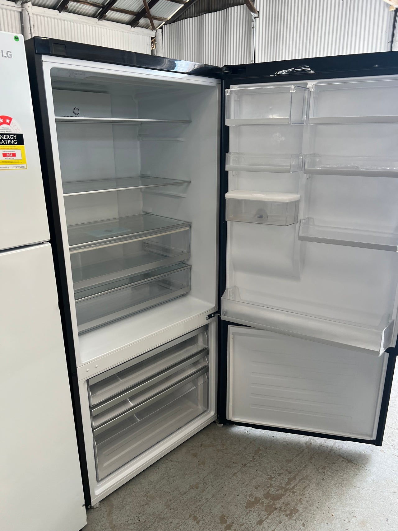 Factory second Haier 493L Bottom Mount Refrigerator Model: HRF520BHC - Second Hand Appliances Geebung